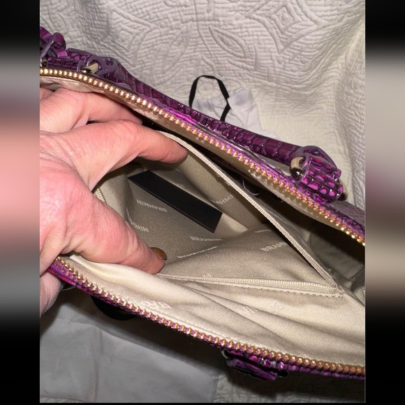 Brahmin Purple Potion Melbourne Duxbury Satchel - Picture 5 of 9